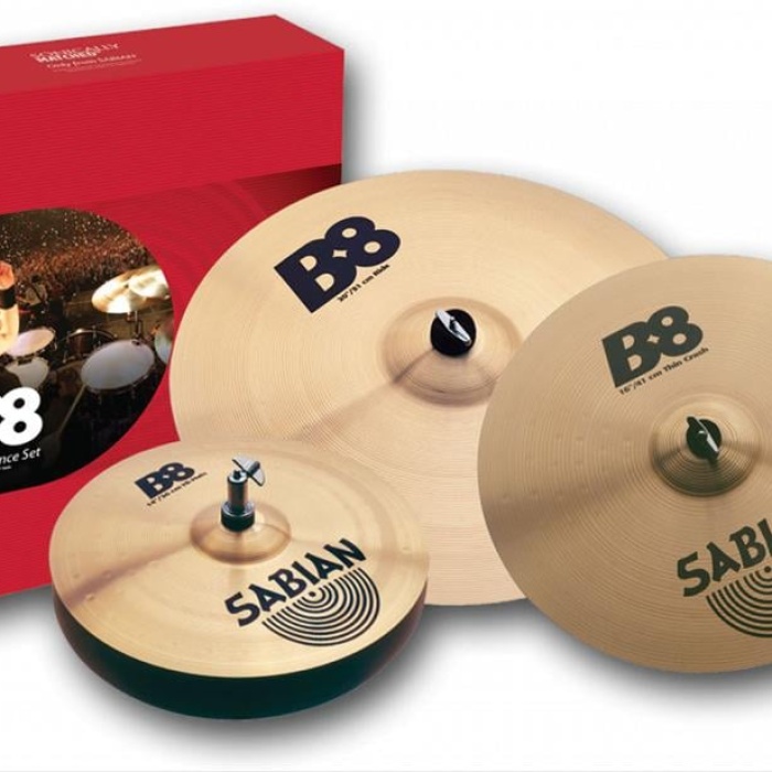 Sabian 45003-14 B8 Performance Set (14 İnç Ekstra Zil İle) | B8 Bronz - Başlangıç/Orta Seviye - Avantaj Paketi