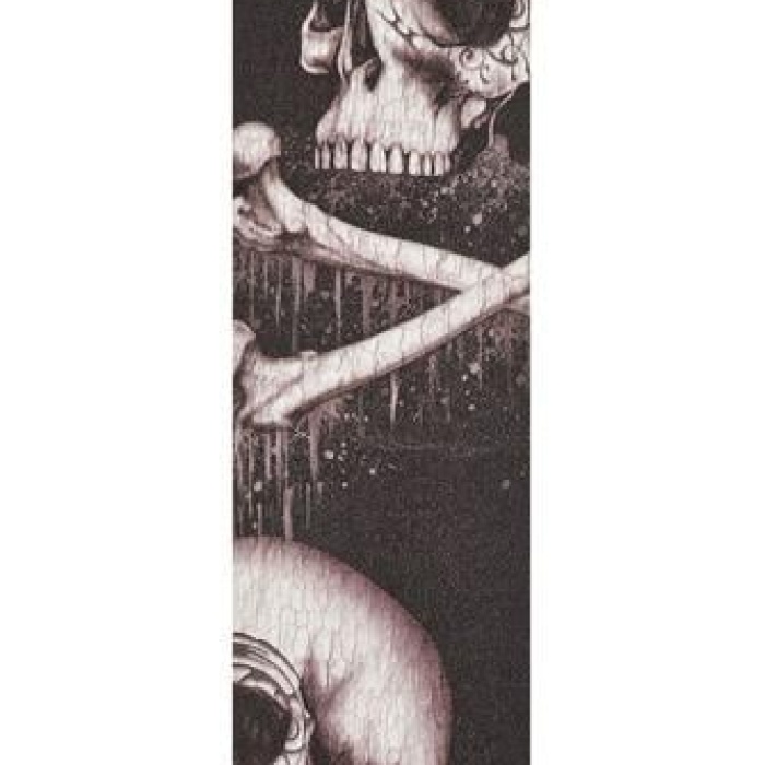 Planet Waves 25LAL01 Alchemy Deri Gitar Askısı Black Blood Skull | Gotik Seri - Hakiki Deri - Premium