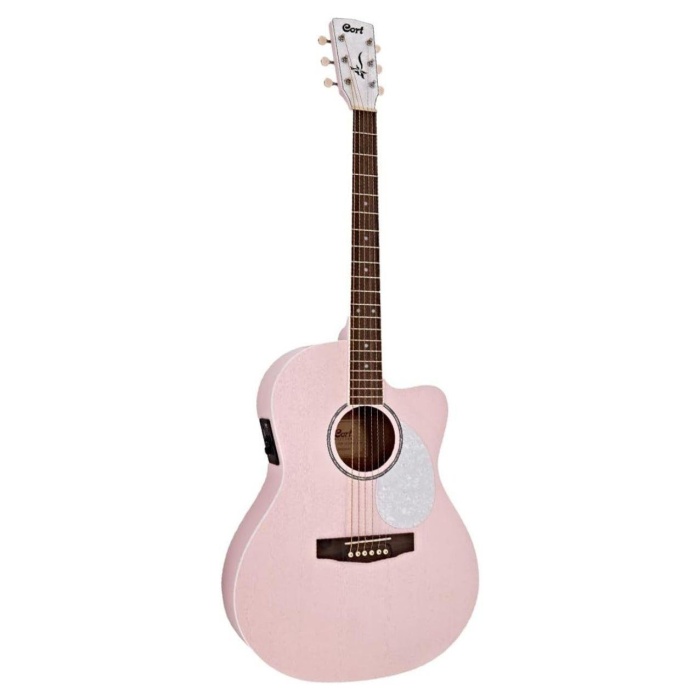 Cort JADE CLASSIC PPOP Akustik Gitar | Pastel Pembe - Open Pore