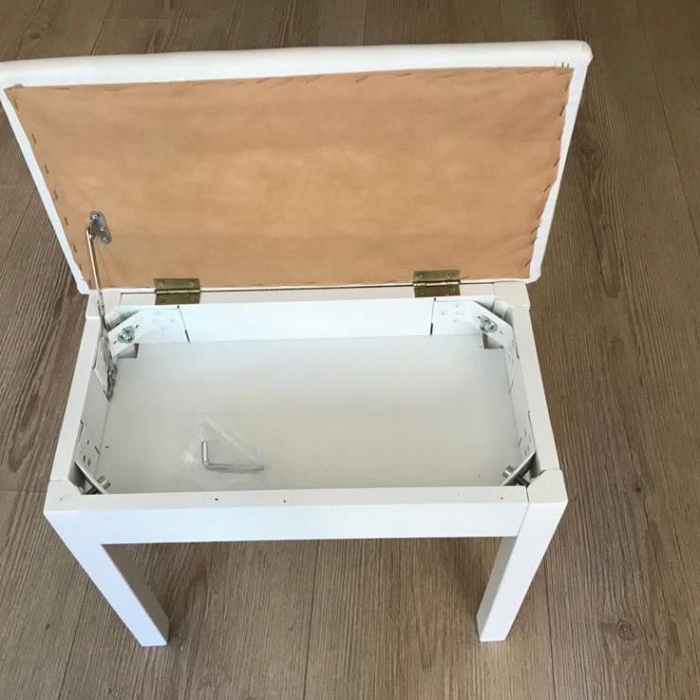 Cremonia PTCWHL Piyano Taburesi | 70 cm - Beyaz