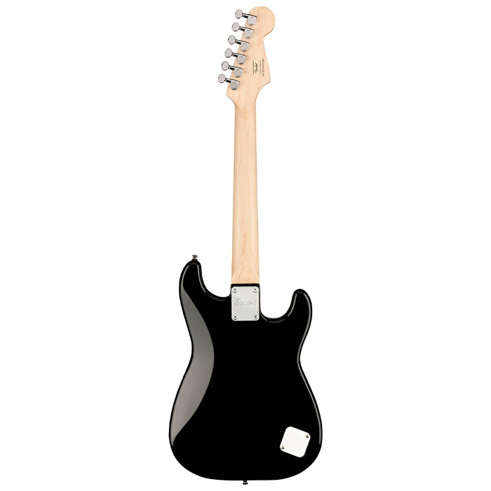 Squier 0370123506 Mini Stratocaster Solak Elektro Gitar (Siyah) | Solak Çalım İçin Kompakt Gövde ve Standart Strat Sesi