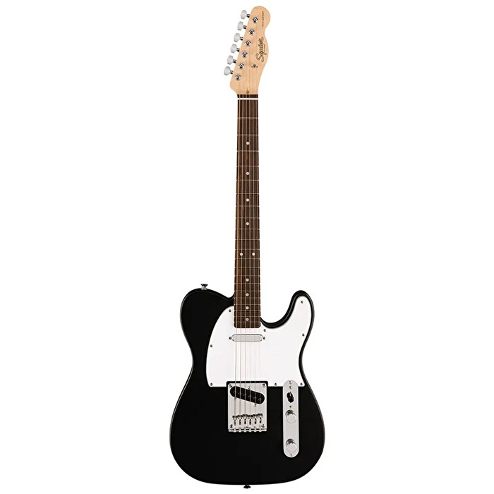 Squier 0379670506 Debut Telecaster Elektro Gitar (Siyah) | Başlangıç Seviyesi Laurel Klavye ve Dayanıklı Siyah Gövde
