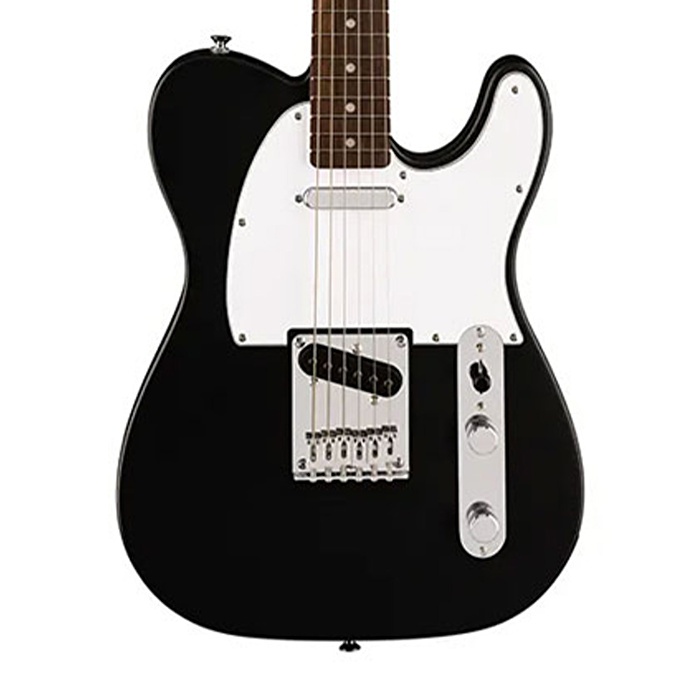 Squier 0379670506 Debut Telecaster Elektro Gitar (Siyah) | Başlangıç Seviyesi Laurel Klavye ve Dayanıklı Siyah Gövde