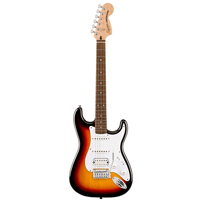 Squier 0378180500 Affinity Stratocaster Junior HSS Gitar (3-Color Sunburst) | Kısa Skala (24) Küçük Gövde ve HSS Manyetikler