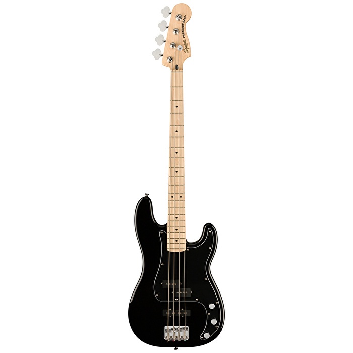 Squier 0378553506 Affinity Precision Bass PJ Gitar (Siyah) | Akçaağaç Klavye Siyah Gövde ve PJ Manyetik Esnekliği