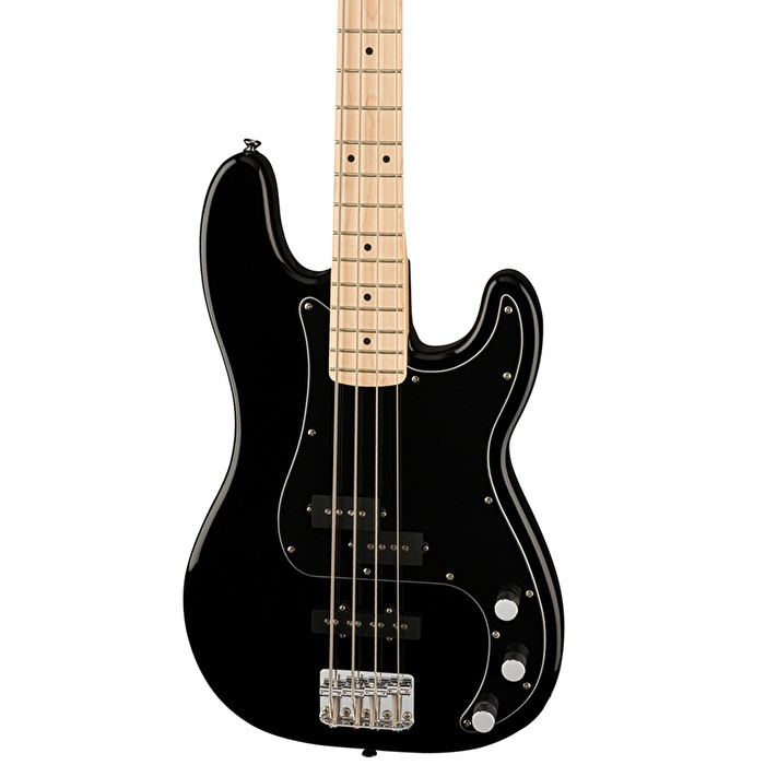 Squier 0378553506 Affinity Precision Bass PJ Gitar (Siyah) | Akçaağaç Klavye Siyah Gövde ve PJ Manyetik Esnekliği