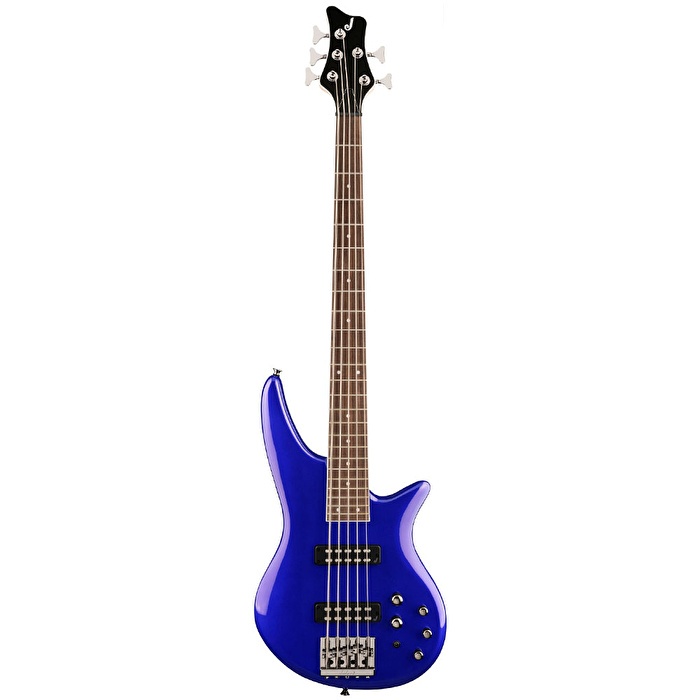 Jackson 2919005527 JS Spectra Bass JS3V 5 Telli Bas Gitar (Indigo Blue) | Aktif EQ Mavi Renk ve Modern Gövde Tasarımı