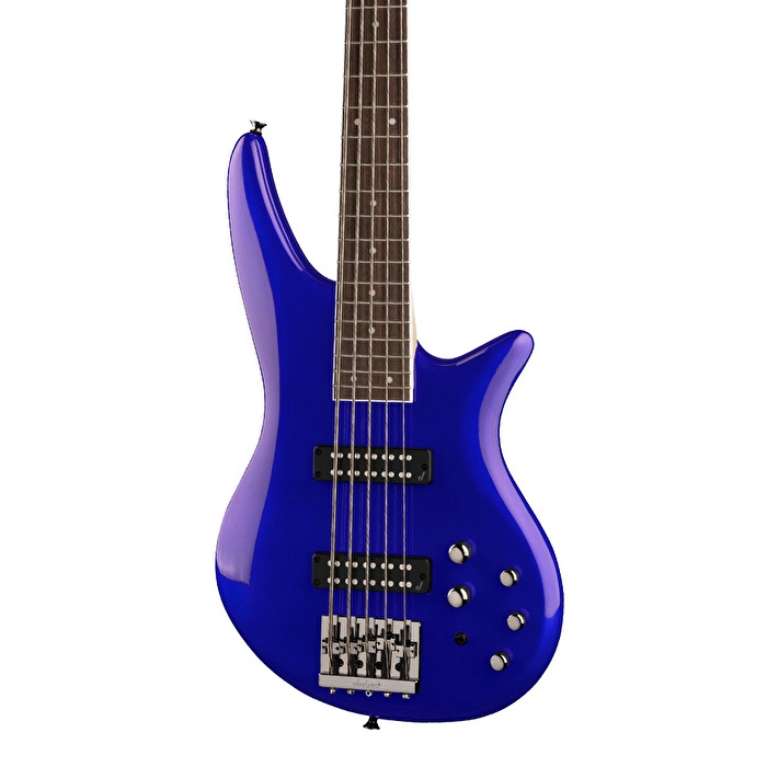 Jackson 2919005527 JS Spectra Bass JS3V 5 Telli Bas Gitar (Indigo Blue) | Aktif EQ Mavi Renk ve Modern Gövde Tasarımı