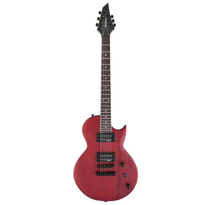 Jackson 2916901577 JS Monarkh SC JS22 Elektro Gitar (Red Stain) | Tek Cutaway (Les Paul Tarzı) Kırmızı Leke Cila ve Sabit Köprü