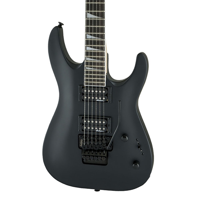 Jackson 2910248568 JS Dinky Arch Top JS32 DKA Elektro Gitar (Satin Black) | Mat Siyah Cila Köpekbalığı Dişi İşaretçiler ve Floyd Rose Tremolo