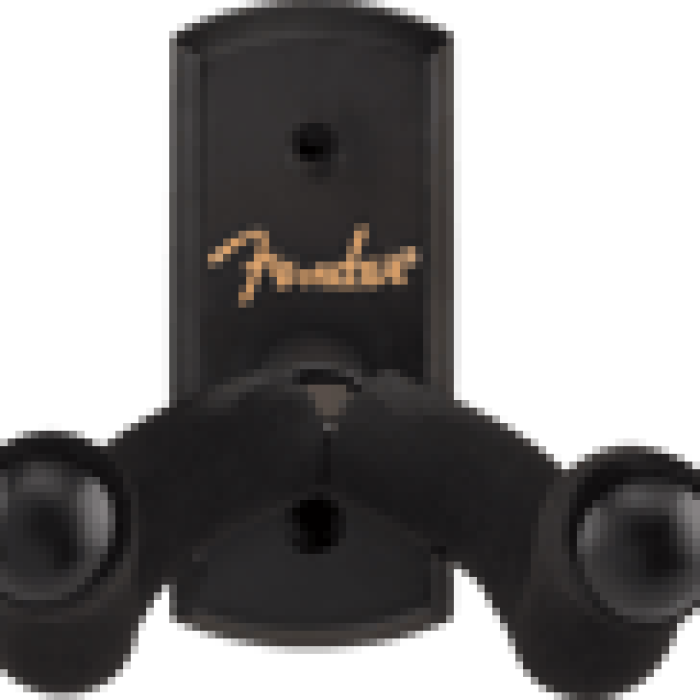 Fender 0991804010 Essentials Duvar Gitar Asma Aparatı (Siyah) | Siyah Ahşap Tabanlı Minimalist ve Sağlam Gitar Askısı