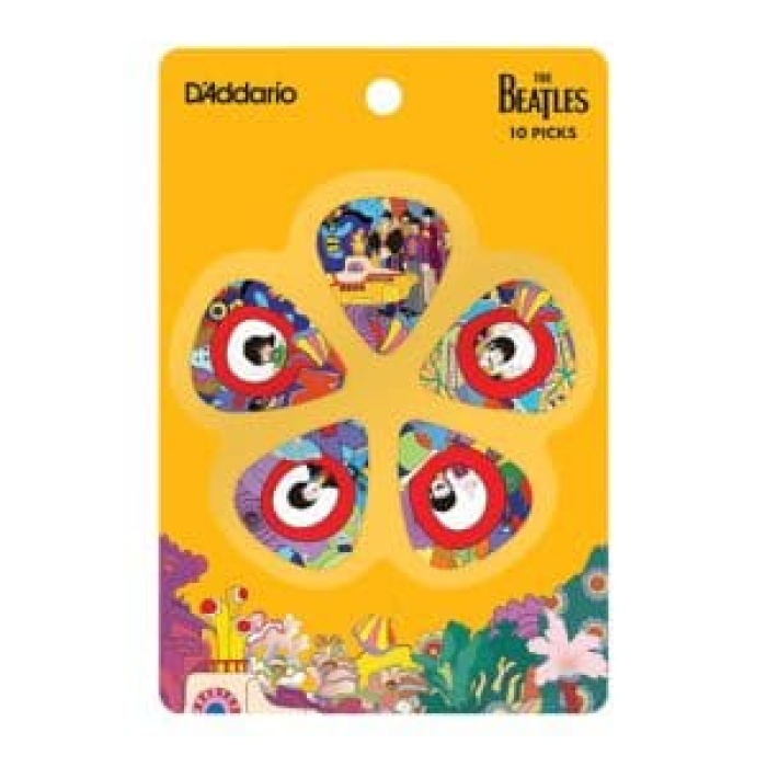 Planet Waves 1CWH2-10B7 Beatles Yellow Submarine Pena Thin (10lu Paket) | 50. Yıl Özel - Koleksiyonluk - Esnek