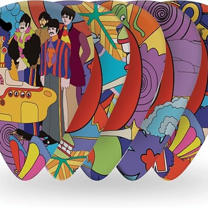 Planet Waves 1CWH4-10B7 Beatles Yellow Submarine Pena Medium (10lu Paket) | 50. Yıl Özel - Koleksiyonluk - Dengeli
