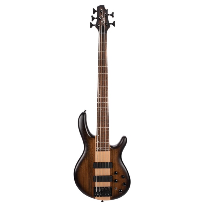 Cort C5PLUS OVMH ABB Bas Gitar | 5 Telli Aktif - Antique Brown Burst