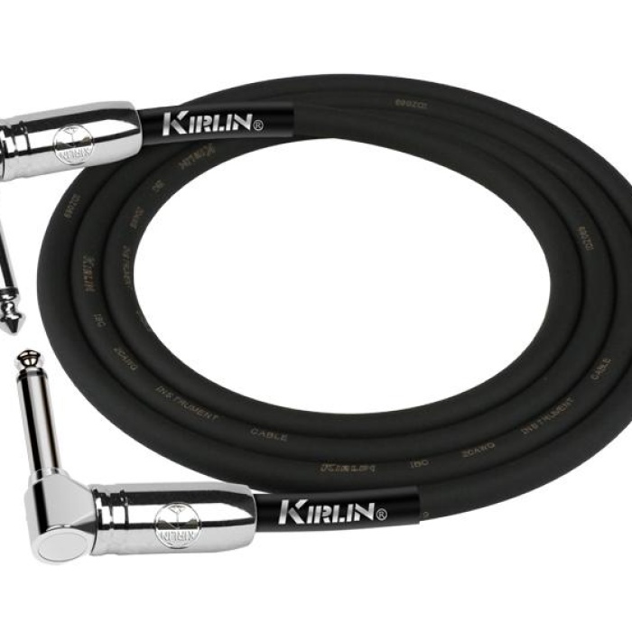 Kırlın IPCC-203PN-0,15M-BK Pedal Ara Kablosu (15 cm) | Ultra Esnek Yapı ile Pedallar Arası En Yakın Bağlantı Sessiz ve Net Geçiş