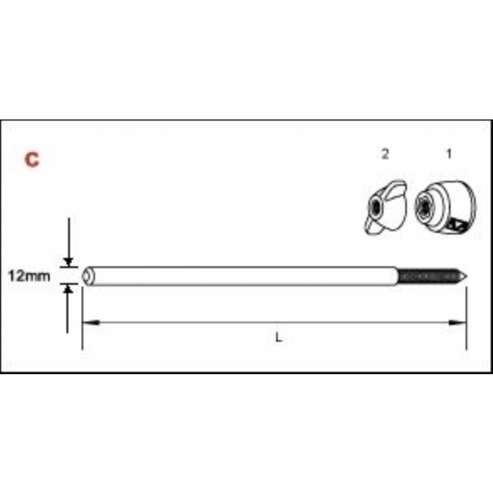 Tama MSPRSC2P Bass Drum Spur Pair Kros | Kick Davul Kaydırmaz Çivisi (Spur - Çift) Zemine Sabitleme - Kaymayı Önler - Dayanıklı