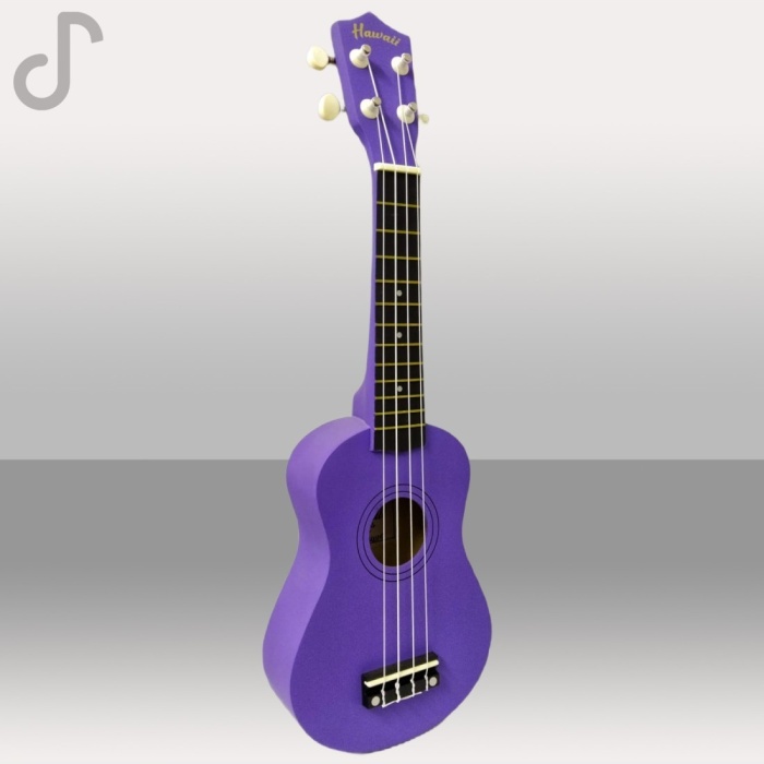 Hawiian XU21-1-PP Soprano Ukulele (Mor) | Derin Mor Tonları Akıcı Klavye Geçişleri Ritim ve Akor İçin Kusursuz Ses