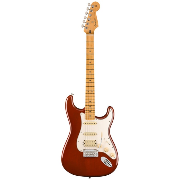 Fender 0140542545 Player II Stratocaster HSS Elektro Gitar (Transparent Mocha Burst) | Odacıklı (Chambered) Maun Gövde, Akçaağaç Klavye ve HSS Manyetik Dizilimi