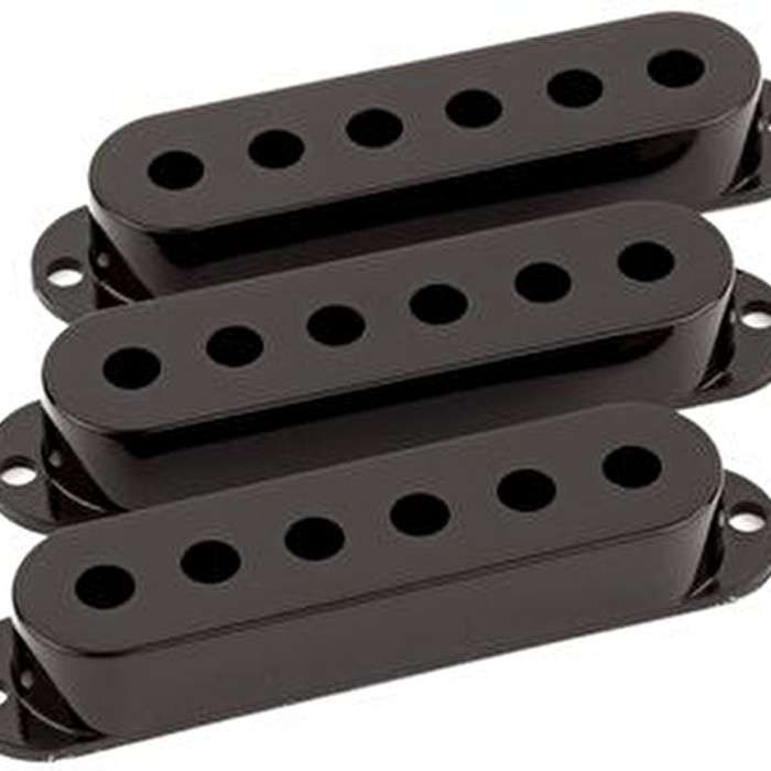 Fender 0991364000 Stratocaster Manyetik Kapağı Seti (3 Adet) - Siyah | Orijinal Yedek Parça, Standart Stratocaster Uyumu ve Dayanıklı Plastik