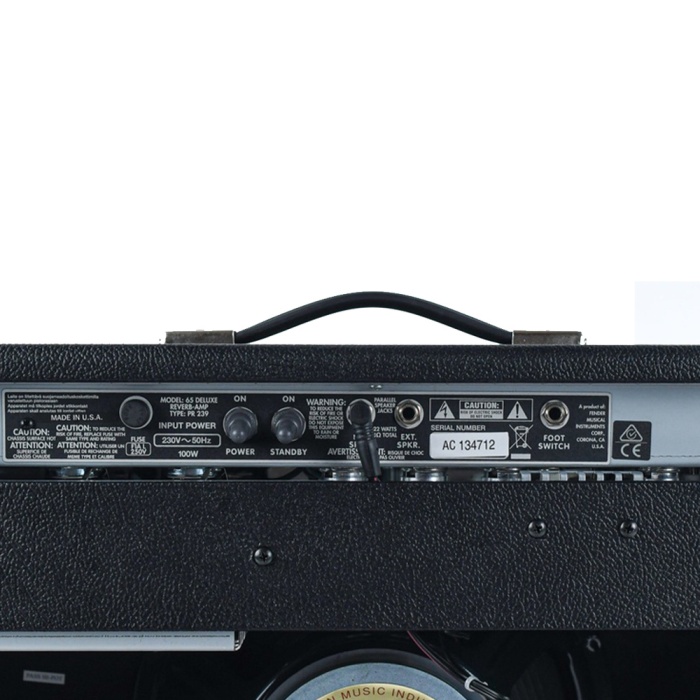 Fender 0217460000 65 Deluxe Reverb Elektro Gitar Kombo Amfisi | 22 Watt Lambalı Devre, Jensen C12K Hoparlör ve Klasik Reverb/Vibrato