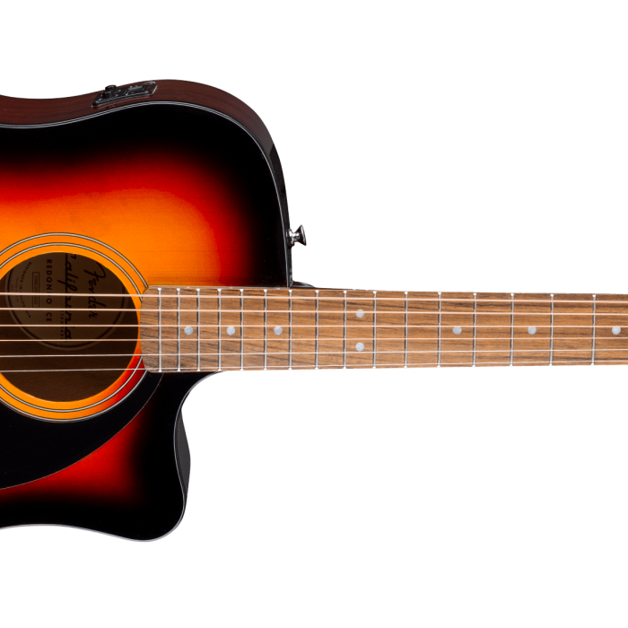 Fender 0974220500 California Standard Redondo CE Elektro Akustik Gitar (3-Color Sunburst) | Masif Ladin Üst, Fishman Preamp Sistemi ve Eğimli Kasa Tasarımı