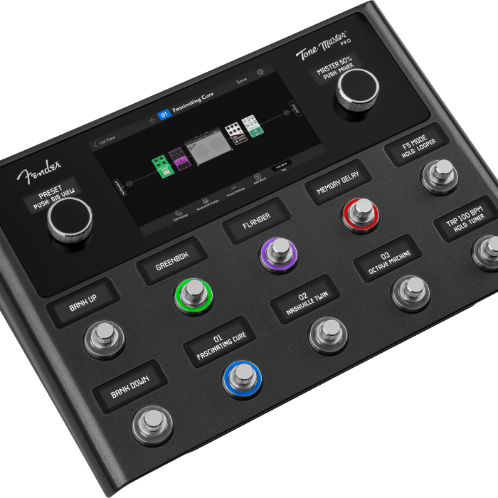 Fender 2274906000 Tone Master Pro Çok Fonksiyonlu Gitar Efekt Prosesörü | Dokunmatik Ekran, 100+ Amfi ve Efekt Modeli, IR Desteği
