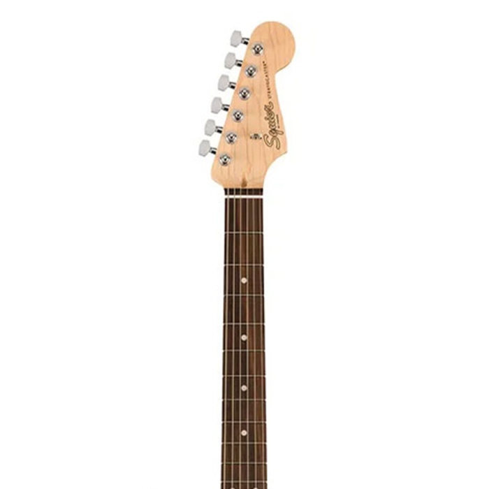 Squier 0379600506 Debut Series Stratocaster Elektro Gitar (Black) | Laurel Klavye, Üçlü Single-Coil Manyetik Dizilimi ve İnce Sap Profili