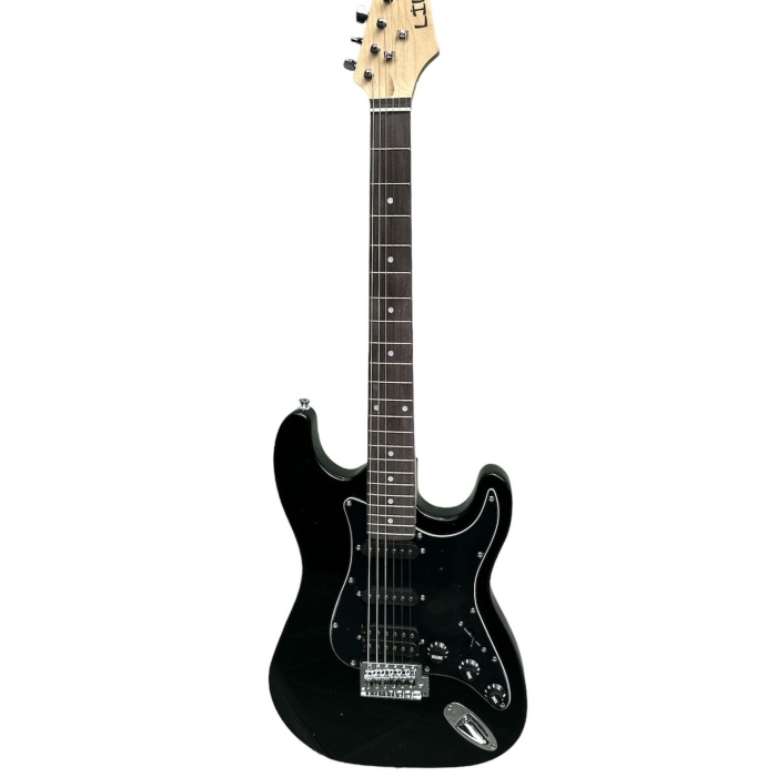 Lilya St309-ssh/bk Elektro Gitar - Siyah (eğitim - Ssh Strat) | 1 Humbucker - 2 Single Manyetik, 5 Yollu Switch, Çok Yönlü Ton Seçenekleri | Ölçü: 4/4 Tam Boy (25.5 İnç Skala)