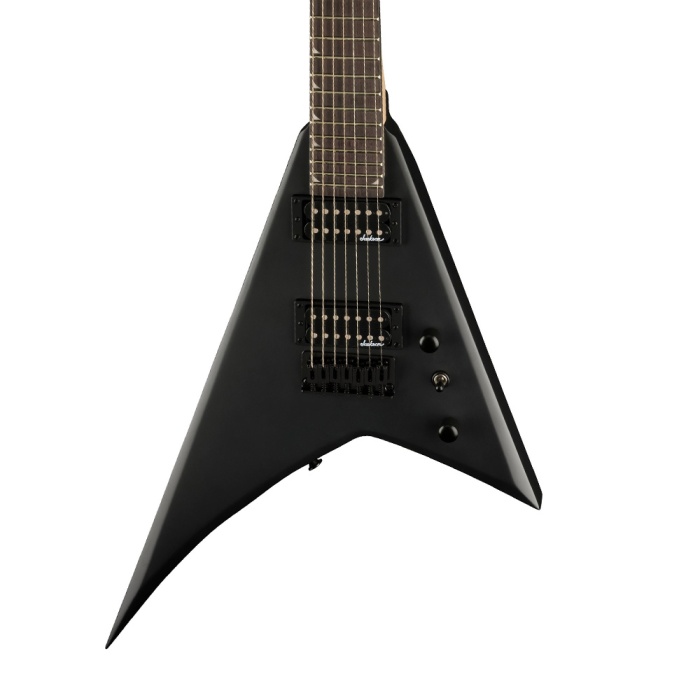 Jackson 2910137568 JS Series Rhoads RR JS22-7 HT 7 Telli Elektro Gitar (Satin Black - Amaranth Klavye) | JS Serisi 7 Telli Rhoads Tasarımı Sabit Köprü ve Mat Siyah