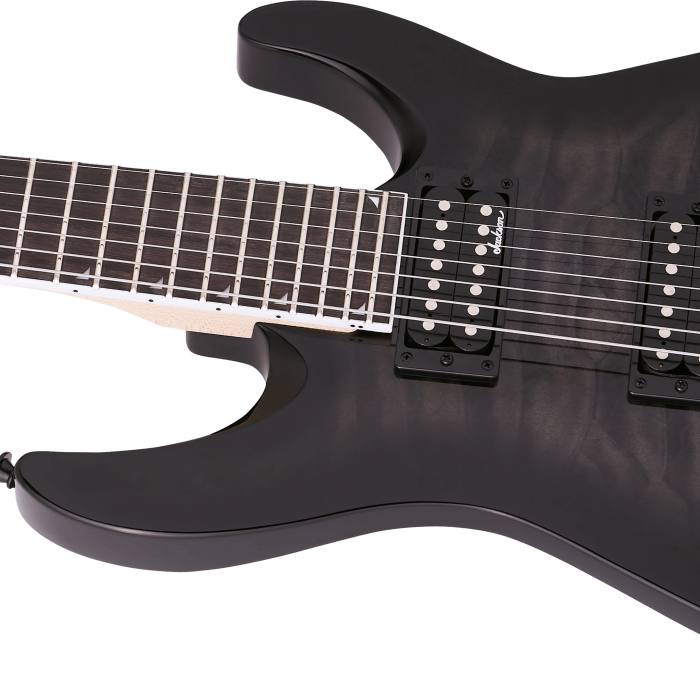 Jackson JS Dinky Arch Top JS22Q-7 DKA HT Amaranth Klavye Transparent Black Burst 7 Telli Elektro Gitar