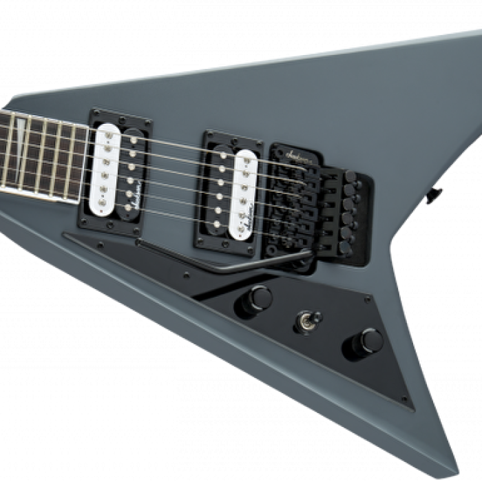 Jackson 2911147522 Js Series Rhoads Js32l Solak Elektro Gitar (satin Gray - Amaranth Klavye) | Js Serisi Solak Gitaristler İçin Mat Gri Kaplama Ve Floyd Rose