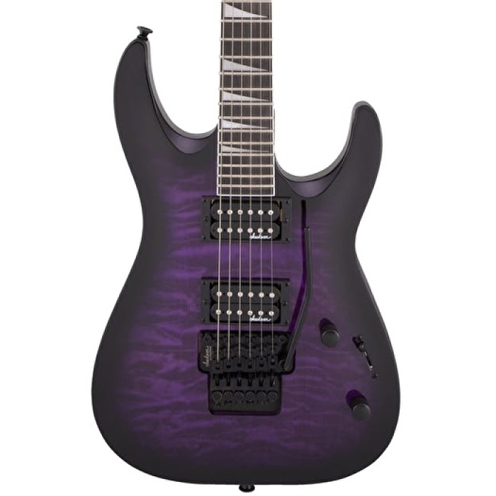 Jackson 2918809592 Js Series Dinky Arch Top Js32Q Dka Ht Elektro Gitar (transparent Purple Burst - Amaranth Klavye) | Js Serisi Sabit Köprü (hardtail) Ve Kapitone Akçaağaç Üst Kapak