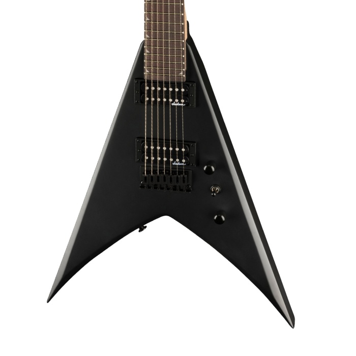 Jackson 2910127568 Js Series King V Js22-7 Ht 7 Telli Elektro Gitar (satin Black - Amaranth Klavye) | Js Serisi 7 Telli Tasarım Sabit Köprü Ve Mat Siyah King V Gövde