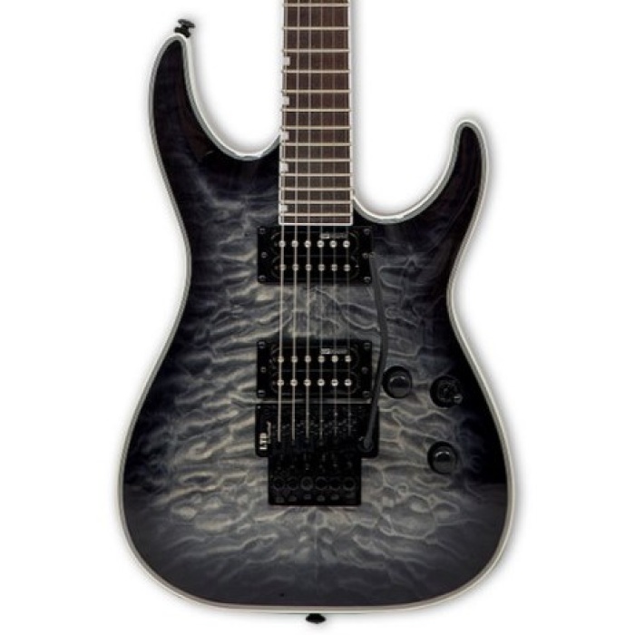 ESP LTD LXMH230QMFRSTBLKSB MH-230 QM FR See Thru Black Sunburst | Floyd Rose Köprü Göz Alıcı Kapak