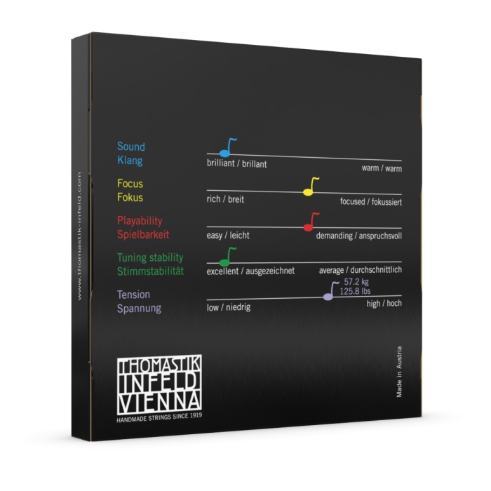 Thomastik 102 Prazision Çello Teli Seti (Eğitim/Profesyonel - Çello Aksesuarı) | Çelik Çekirdek Yapı, Yüksek Dayanıklılık, Parlak ve Net Projeksiyon | Ölçüler: 4/4 Standart Çello Uyumlu