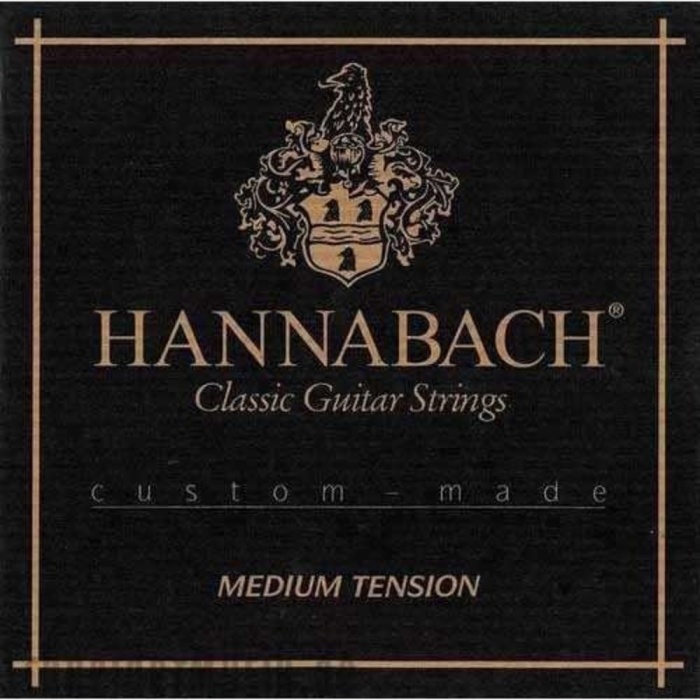 Hannabach 7287MT Klasik Gitar 3lü Bas Tel Seti (Profesyonel - Yedek Bas Takımı) | Medium Tension (Orta), Custom Made Serisi Bas Yedekleri, Zengin Harmonik Yapı | Ölçüler: 4/4 Standart Klasik Gitar Uyumlu
