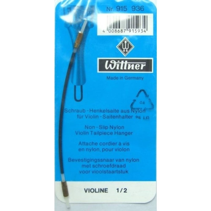 Wittner 915936 2/4 Keman Kuyruk Bağı (Başlangıç/Orta - Yedek Parça) | Naylon Kuyruk Kordonu, Vidalı Sabitleme, Akort Kararlılığını Artıran Yapı | Uyum: 1/2 (2/4) Boy Kemanlar