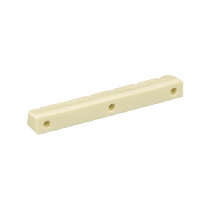 Alice A027A Klasik Gitar Üst Eşik (Aksesuar - Yedek Parça) | Sert Sentetik Malzeme, Tel Yüksekliği ve Aralığı Düzenleyici (Nut), Beyaz | Ölçüler: 52 mm Standart Genişlik