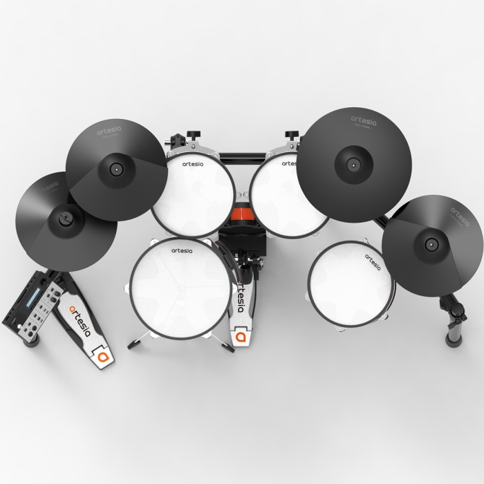 Artesia A250 Legacy Dijital Davul Seti (Başlangıç/Orta) | Komple Set, File Deri Mesh Padler, Hassas Tetikleme, Dahili Eğitim Modülleri ve Sesler