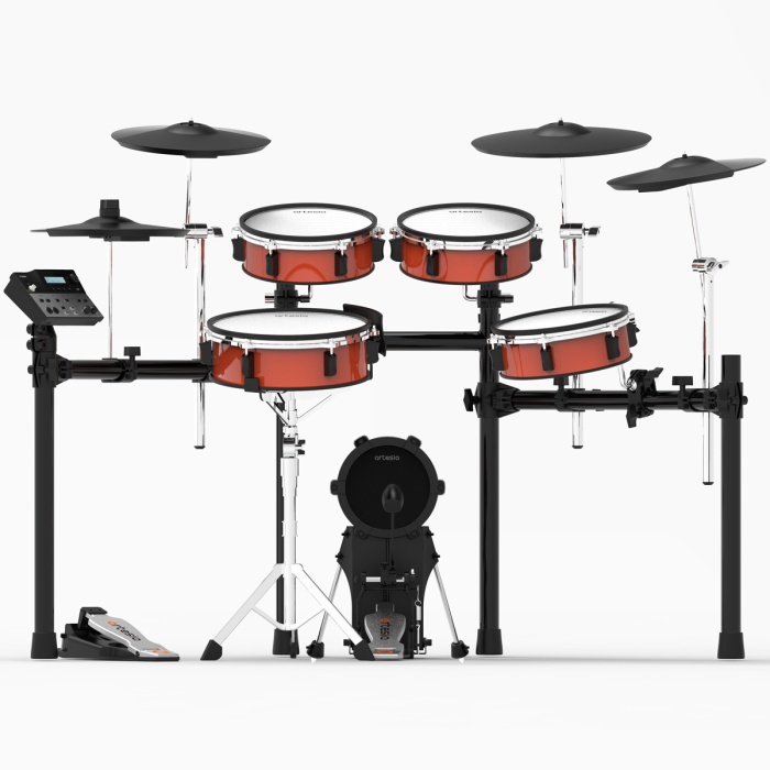 Artesia A250 Legacy Dijital Davul Seti (Başlangıç/Orta) | Komple Set, File Deri Mesh Padler, Hassas Tetikleme, Dahili Eğitim Modülleri ve Sesler