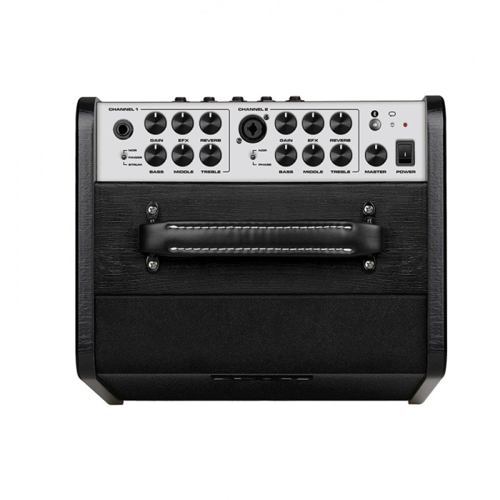 NUX AC-60 Stageman II Akustik Amfi (Üst Segment - Sahne & Stüdyo Amfisi) | 60 Watt Güç, 2 Kanal (Mikrofon + Enstrüman), Chorus ve Reverb Efektleri, App Kontrolü | Ölçüler: 310 x 280 x 328 mm