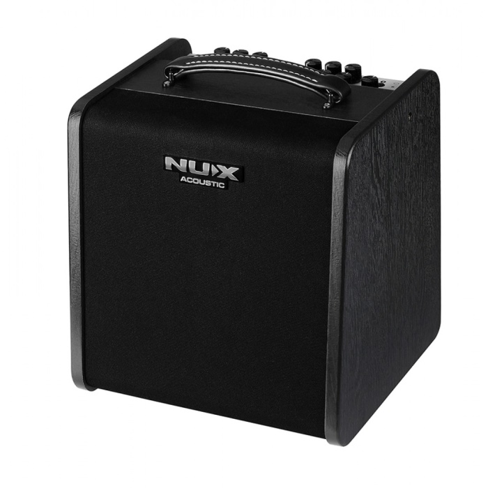 NUX AC-60 Stageman II Akustik Amfi (Üst Segment - Sahne & Stüdyo Amfisi) | 60 Watt Güç, 2 Kanal (Mikrofon + Enstrüman), Chorus ve Reverb Efektleri, App Kontrolü | Ölçüler: 310 x 280 x 328 mm