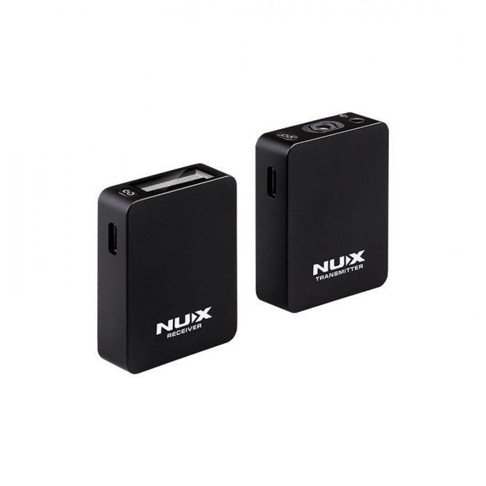 Nux B-10 Vlog Kablosuz Lavalier Mikrofon Sistemi (Profesyonel) | 2.4GHz Dijital İletim, Şarj Edilebilir Batarya, Kompakt Yapı, Net İletişim