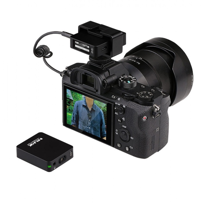 Nux B-10 Vlog Kablosuz Lavalier Mikrofon Sistemi (Profesyonel) | 2.4GHz Dijital İletim, Şarj Edilebilir Batarya, Kompakt Yapı, Net İletişim