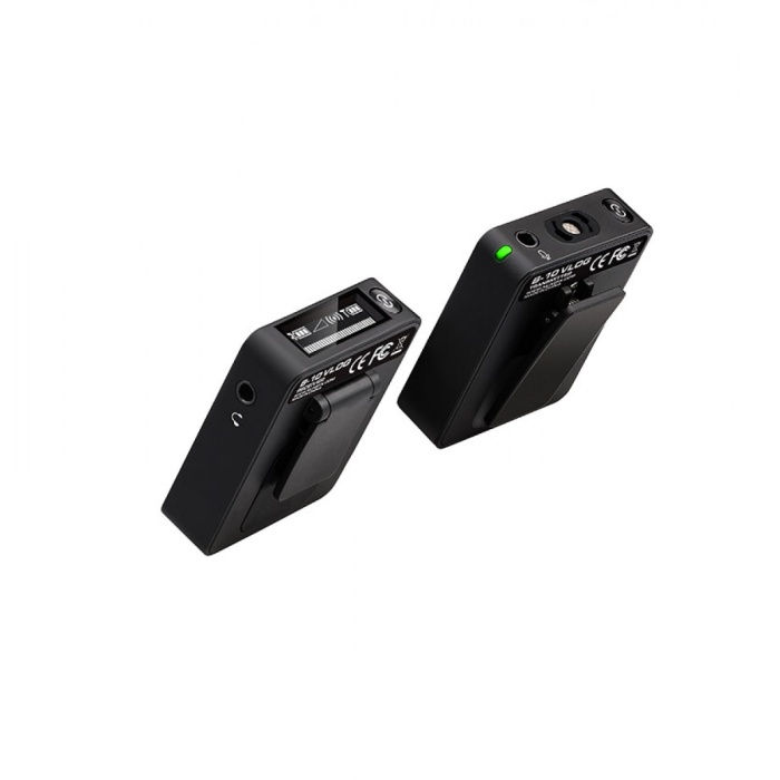 Nux B-10 Vlog Kablosuz Lavalier Mikrofon Sistemi (Profesyonel) | 2.4GHz Dijital İletim, Şarj Edilebilir Batarya, Kompakt Yapı, Net İletişim