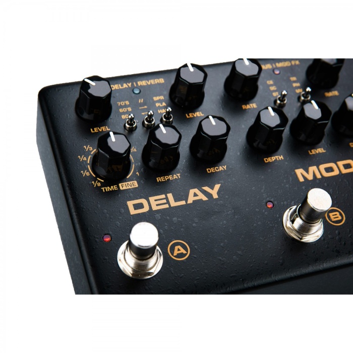 NUX CERBERUS Entegre Efekt ve Kontrol Pedalı (Üst Segment - Hibrit Multi-FX) | Analog Overdrive ve Distortion Devresi, MIDI Kontrol, 4-Kablo Metodu (4CM) Desteği | Ölçüler: 320 x 110 x 65 mm