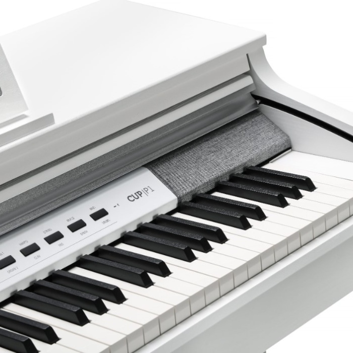 Kurzweil CUPP1-WH Dijital Piyano Mat Beyaz (Orta/Üst - Konsol Tipi) | 88 Tuşlu Çekiç Aksiyonlu Klavye, Dahili Hoparlör, Şık Modern Tasarım