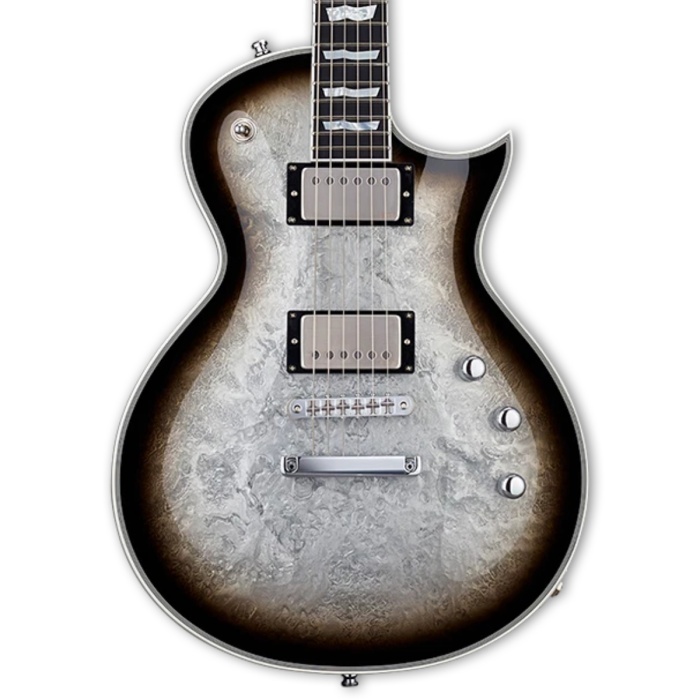 ESP LTD EECCTMSLMB ESP Eclipse Custom Silver Liquid Metal Burst | Eşsiz Sıvı Metal Kaplama El Yapımı
