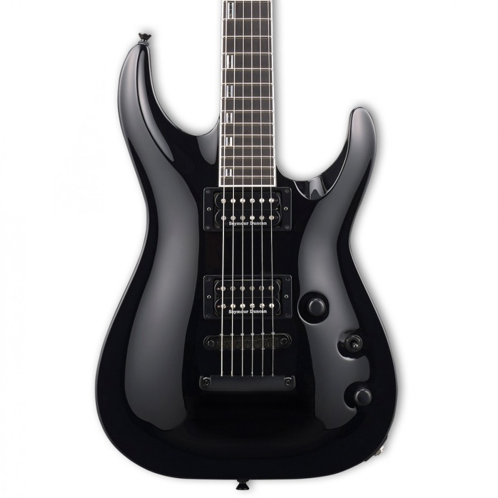 ESP EHORIINTBLK USA Horizon-II NT Siyah Elektro Gitar (Üst Segment) | Maun Gövde, Akçaağaç Sap, Seymor Duncan Manyetikler, Üstün Çalım Konforu