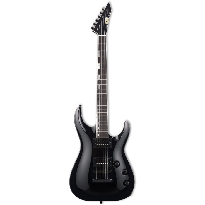 ESP EHORIINTBLK USA Horizon-II NT Siyah Elektro Gitar (Üst Segment) | Maun Gövde, Akçaağaç Sap, Seymor Duncan Manyetikler, Üstün Çalım Konforu